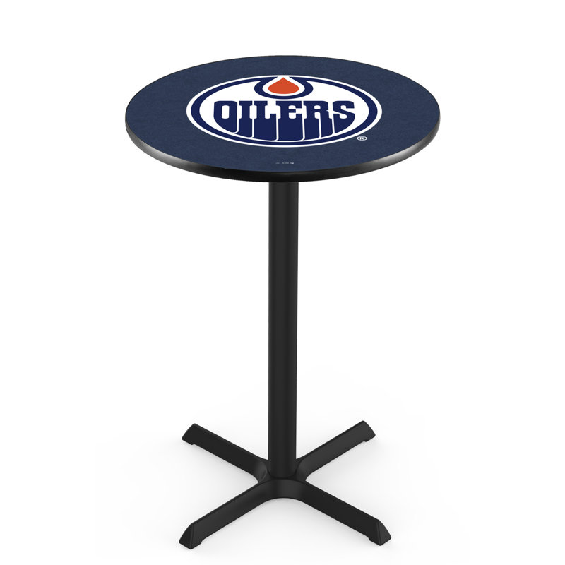 NHL Pub Table, Edmonton Oilers, 42" H x 28" L x 28" W