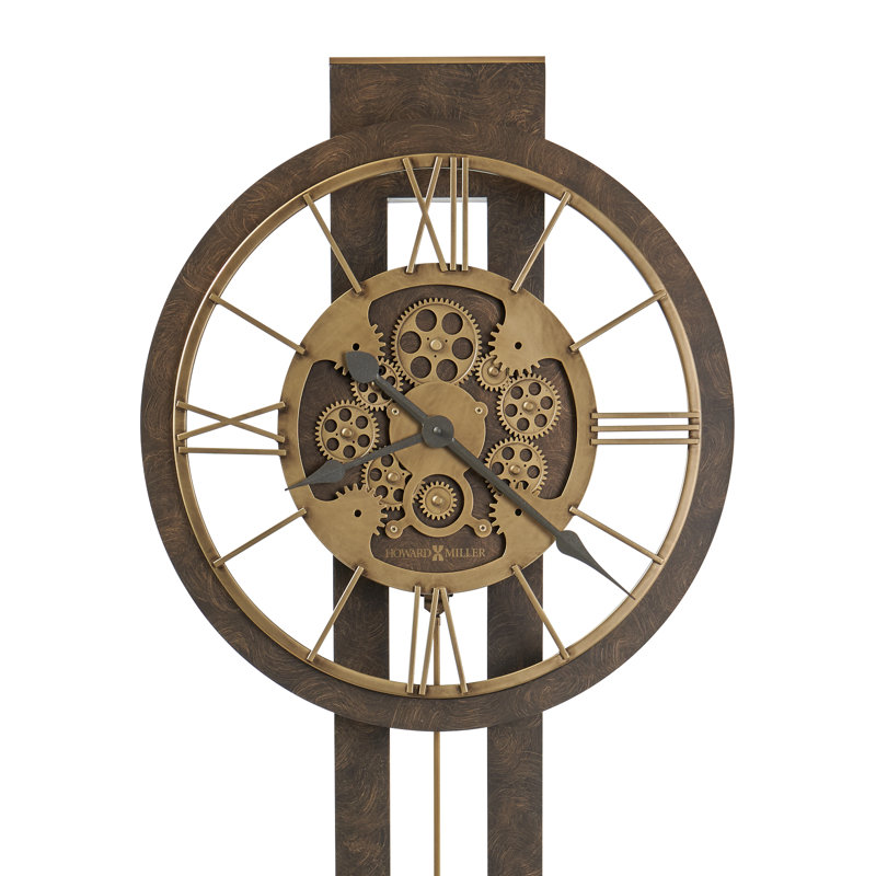 Finnley Grandfather Clock, Charcoal Black