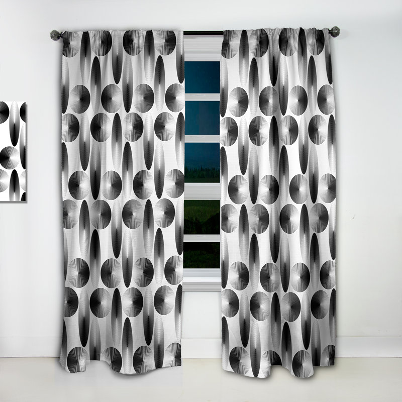 Rideau en lin / polyester, L 52 po x L 108 po