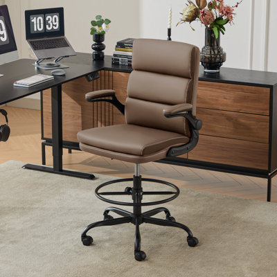 Tacony Drafting Chair Tall Office Chair With Adjustable Footrest Ring