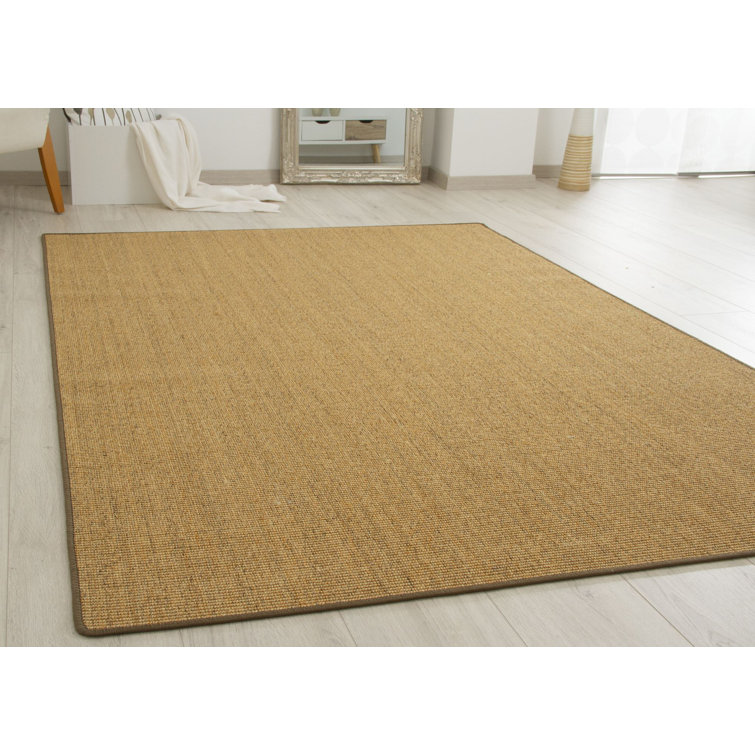 Vivianne Solid Colour Jute / Sisal Area Rug