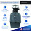 Evolution Cover Control 3/4 HP Garbage Disposal, Advanced Series Batch Feed Food Waste Disposer