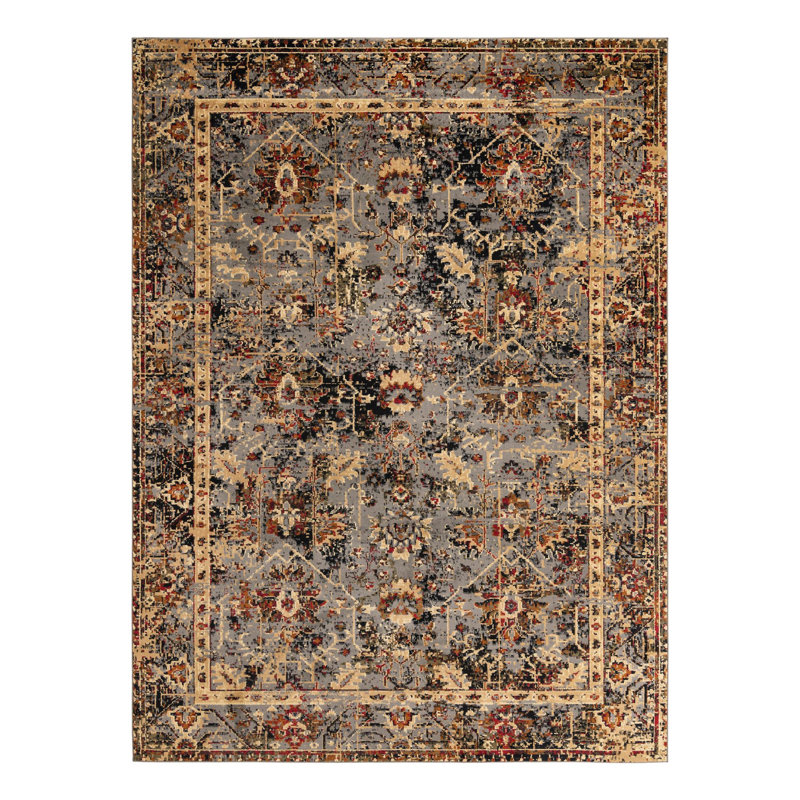 Tapis oriental bleu Alameda, Rectangle 9 pi x 12 pi