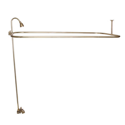 2 Handle Bathroom Clawfoot Tub Faucet with Diverter