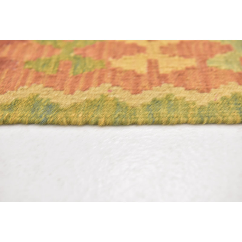 Tapis de zone en laine noué la 2 pi 6 po x 4 pi 5 po one-of-kind Elland