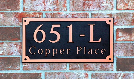 Rectangle Wall Plaque, Copper