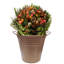 Pot de fleurs en acier galvanisé