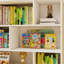 Bibliothèque multifonctionnelle pour enfants à 7 tablettes avec 2 crochets