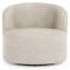Elle Leather Swivel Chair-1610009973