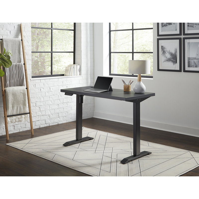 Bureau debout à hauteur ajustable Lifthrasir, Noir