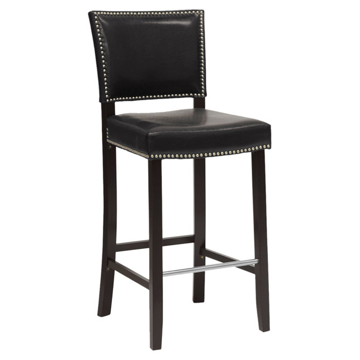 Mileni Upholstered Counter Stool, Black