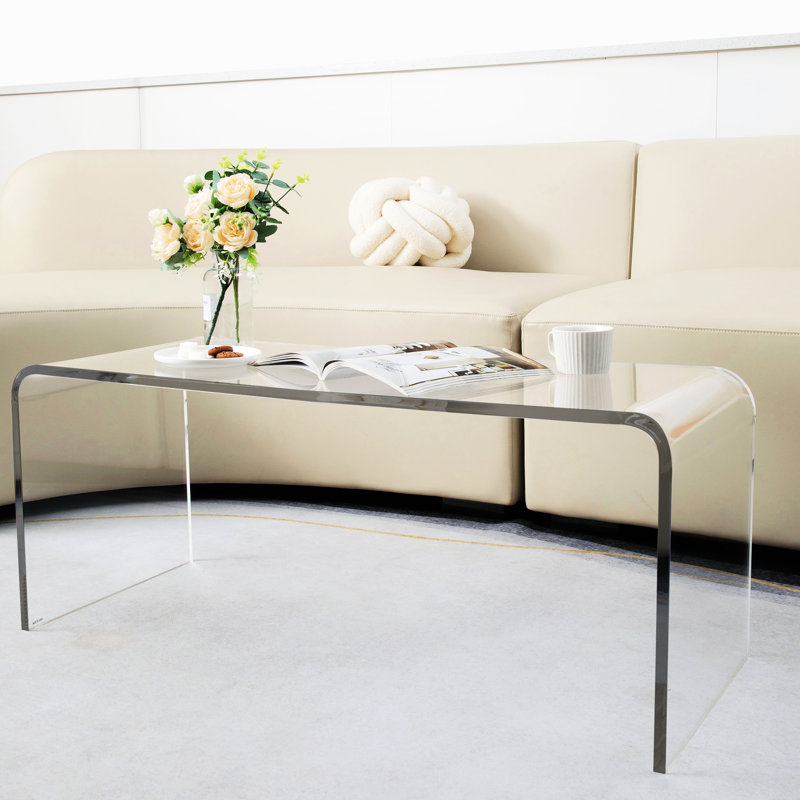 Pièce de salon 39,25 "en cascade longue en acrylique - table élégante pour une option attrayante