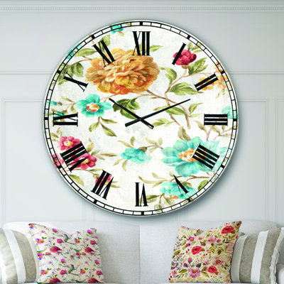 Horloge murale dorée