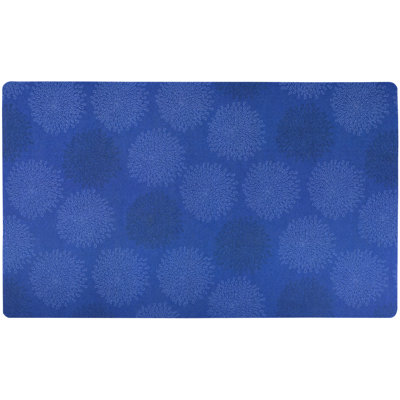 Napperon pour animal de compagnie, tapis d'alimentation pour chien et chat - Tissu absorbant, envers imperméable, antidérapant, lavable à la machine (bleu médical) (12 po x 20 po) (fabriqué aux États-Unis)