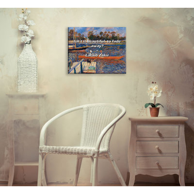 Artsy Quote "Isn’t it beautiful, to fade away?" By Laraib Zakir Gallery Wrapped Canvas