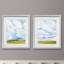 Lucid Skies I-ensemble de 2 reproductions d’art graphique encadrées sur papier