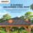 Sunjoy Hardtop Gazebo 11 x 11 ft. Cedar Framed Wood Gazebo with Brown Steel and Polycarbonate Hip Roof Hardtop for Garden, Backyard Shade