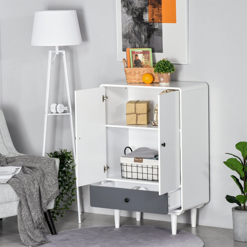 Lorrenzo 2 - Door Rectangle Accent Cabinet