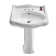 CeraStyle By Nameeks 1837 White Ceramic Specialty Bathroom Sink with Overflow