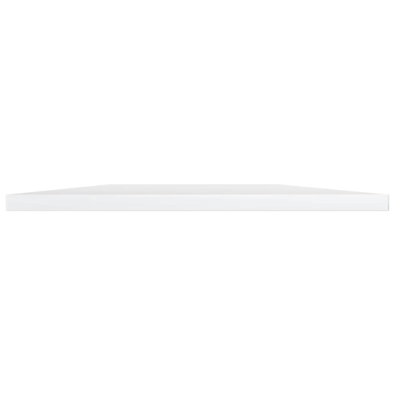Bookshelf Boards 8 pcs Engineered Wood, (8 Shelves) 0.6" H x 15.5" W x 15.5" D, High Gloss White