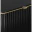 Meuble télé pour téléviseur de 70 po ou moins, console média cannelée à 4 portes avec tablettes réglables et bords arrondis, salon de campagne moderne, salon-132397943