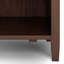 Table de chevet transitionnelle en bois brun roux Warm Shaker-2091852491