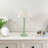 Nephi Bobbins Painted Table Lamp with Tapered Natural Linen Trim Scallop Shade-1764497640-1768459582-1768459580