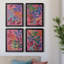 «Vivid Stems I», ensemble de 4 peintures sur toile encadrées-207852021-207852020