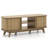 Ebern Designs Tv Stand For Tv Up To 55 Inch Television Cabinet With 2 Open Shelves Sliding Doors