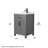 Beckett 24" Freestanding Single Bathroom Vanity with Cultured Marble Top-86409846-86409848-86409849