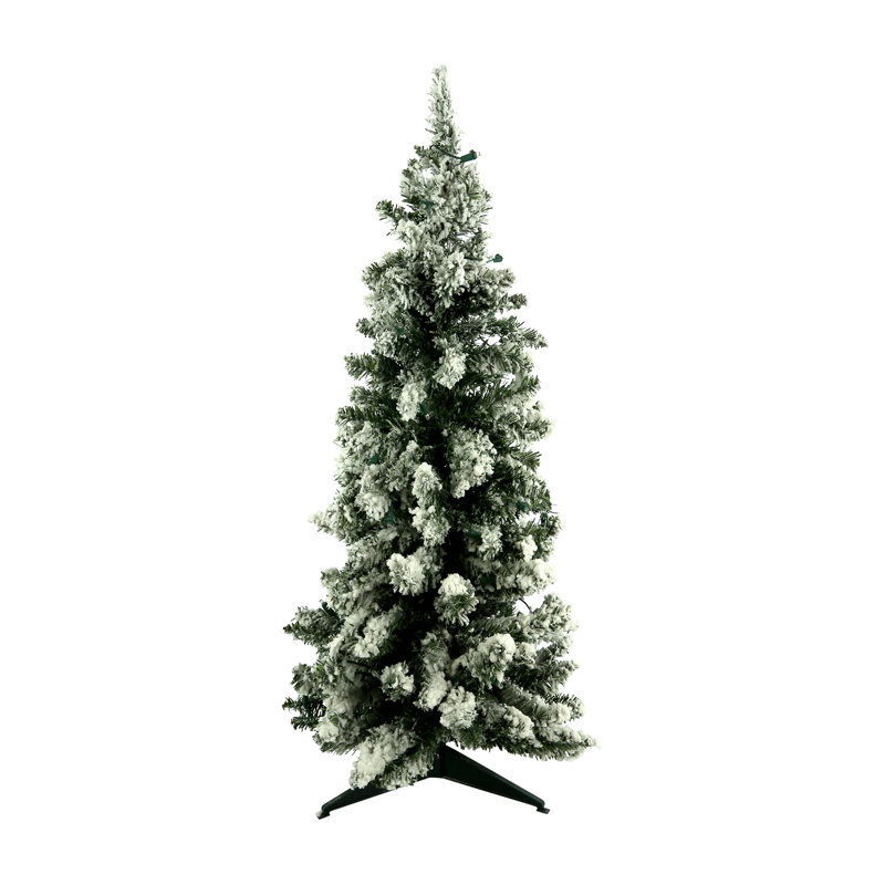 3' Flocked Holiday Tree with LED Lights