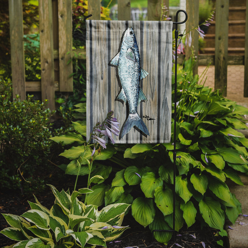 Drapeau de jardin 2 côtés fish mullet