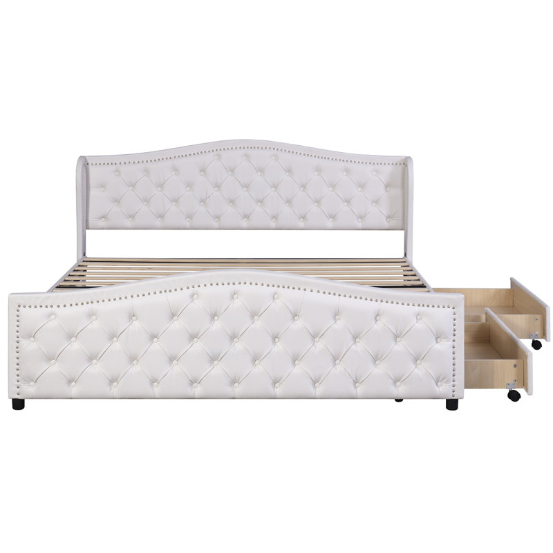Capavella Upholstered Storage Bed, Super King (6')