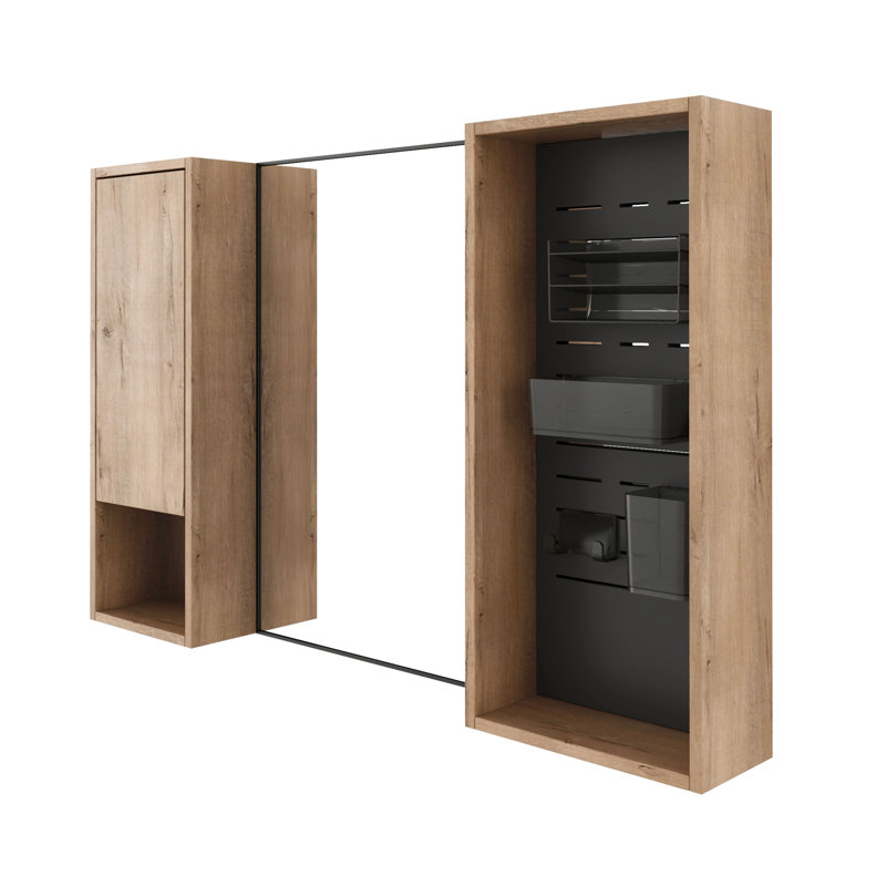 Bathroom Mirror Cabinet with Storage Combination