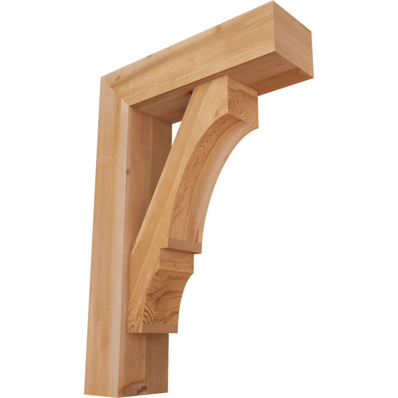 Support de bloc Balboa avec entretoise décalée, 38 x 26, Cèdre rouge occidental de l 7 1/2 po (lisse)
