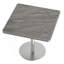 Table carrée bistro moderne tulipe 31,5 pouces avec plateau en faux marbre, facile à assembler, structure en métal robuste-2091707311