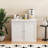 Kitchen Storage Cabinet With Double Doors, Coffee Bar Cabinet With Adjustable Shelves, Sideboard Buffet For Dining Room, Living Room, Entryway