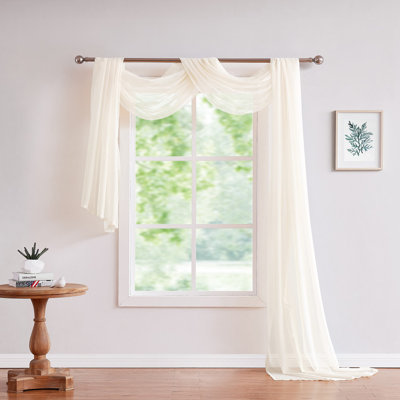  15 Yards Long White Fabric By The Yard For Wedding Arch Decorations Or Window Scarves