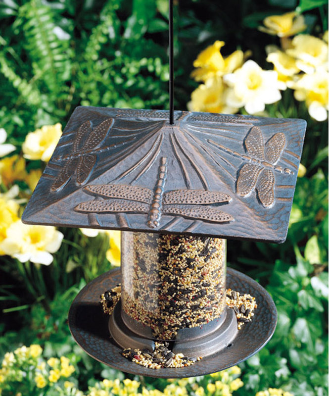 Six inch Dragonfly Tube Feeder, French Bronze