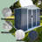 6'x4' Grey Outdoor Storage Shed W/apex Roof, Base Frame & Alum Alloy Frame - Apex Roof Rain Drain/headroom, Galv Steel/alum Alloy Frame Corr-resist, Vent Panels Wp/uv-resist, Labeled Install - Outdoor Garden Storage-122063219-122063225