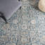 Tapis oriental bleu / ivoire / jaune Faneuil-642083040