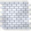 Color Wave 1" x 2" Glass Brick Joint Mosaic Field Tile in Winter Blues-1220127846