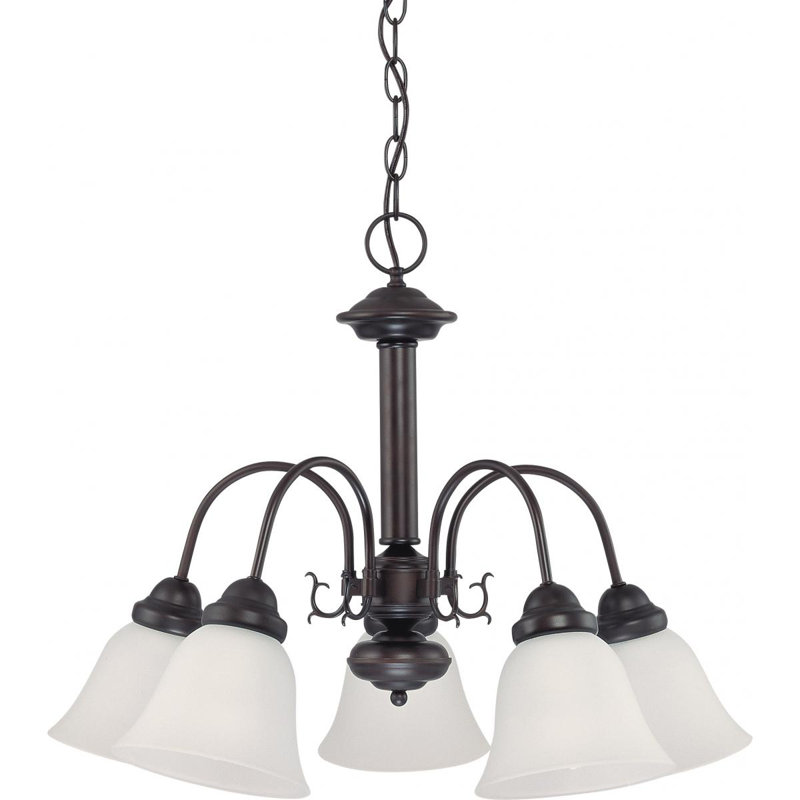 Turcotte 5 - Light Dimmable Classic / Traditional Chandelier, No