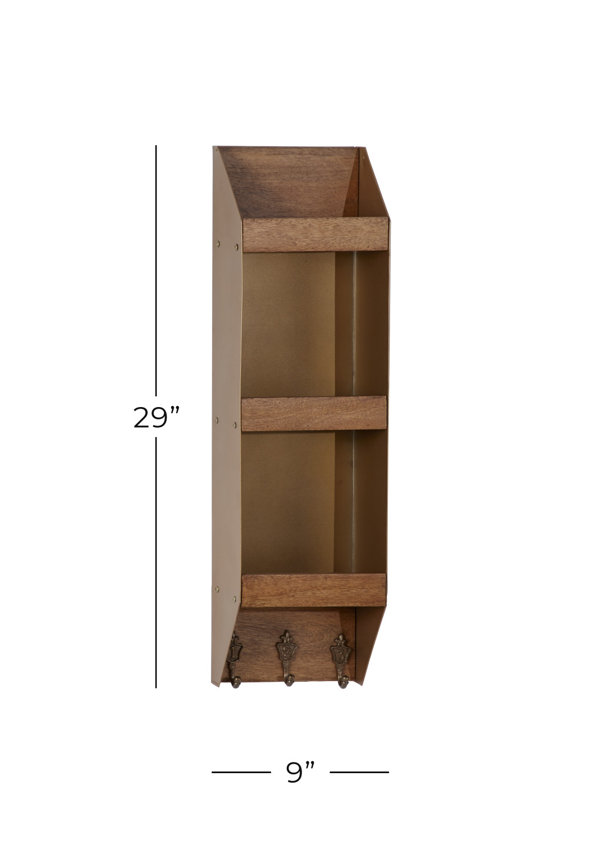 Gracie Oaks 12 x 16 Wood Small Cubby Shelf & Reviews
