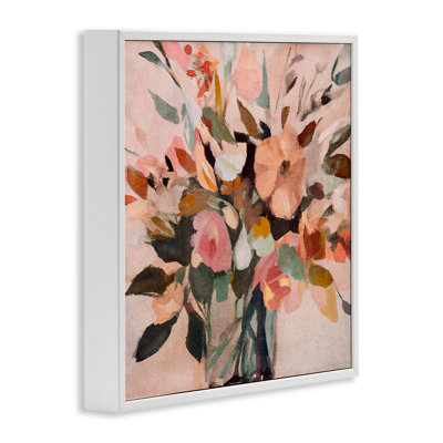 «Blush Abstract Bouquet», art de la giclée encadrée par Sasha