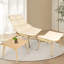 Méridienne avec table pour la structure intérieure en alliage de couleur bois d'intérieur Capacité de 380 lb avec fauteuil inclinable pour le camping