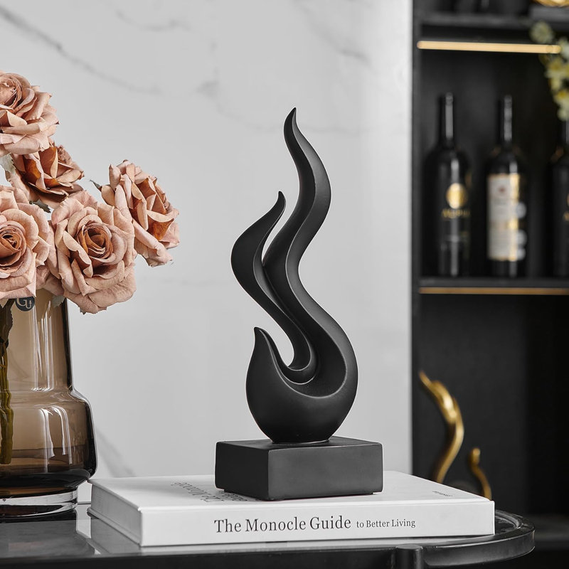 Flame Statue, Black