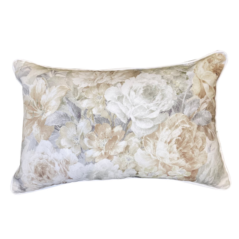 Abstract Rectangle Cushion, Tan