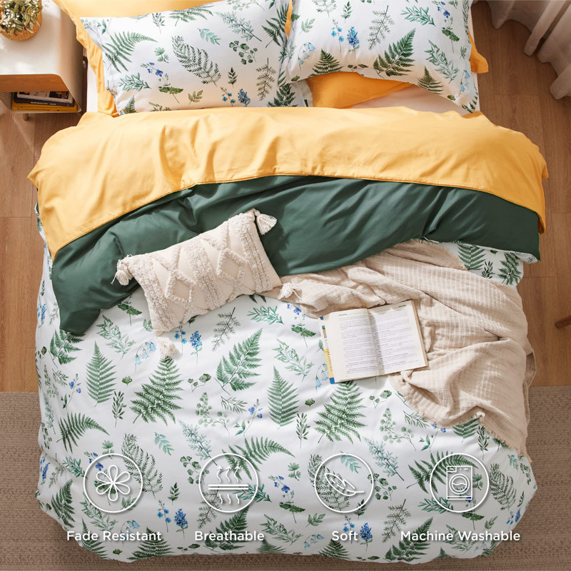 Ensemble de housse de couette avec fermeture à glissière, Housse de couette très grand + 2 taies décorativ