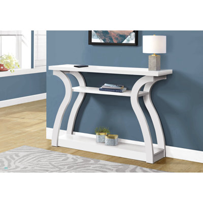 Table d'appoint, console, vestibule, étroit, canapé, salon, chambre à coucher, stratifié blanc, contemporain, moderne